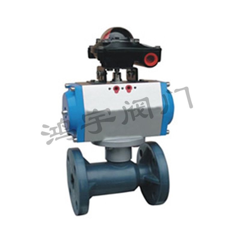 Q641F气动塑料调节球阀